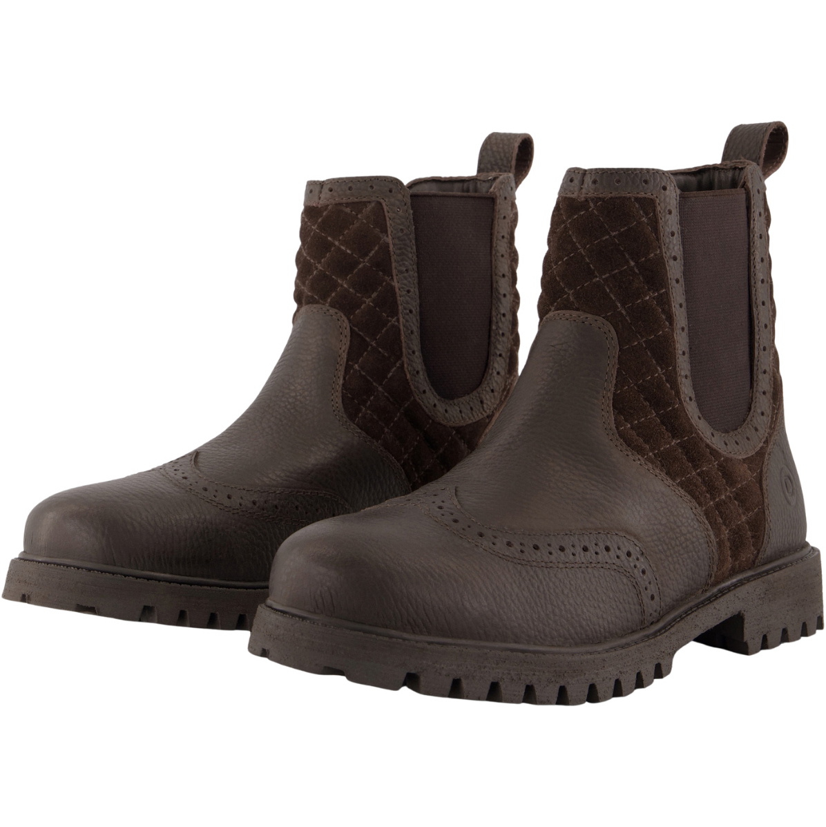 2026 Dublin Unisex Yukon Quilted Short Boots 1031318 - Dark Brown